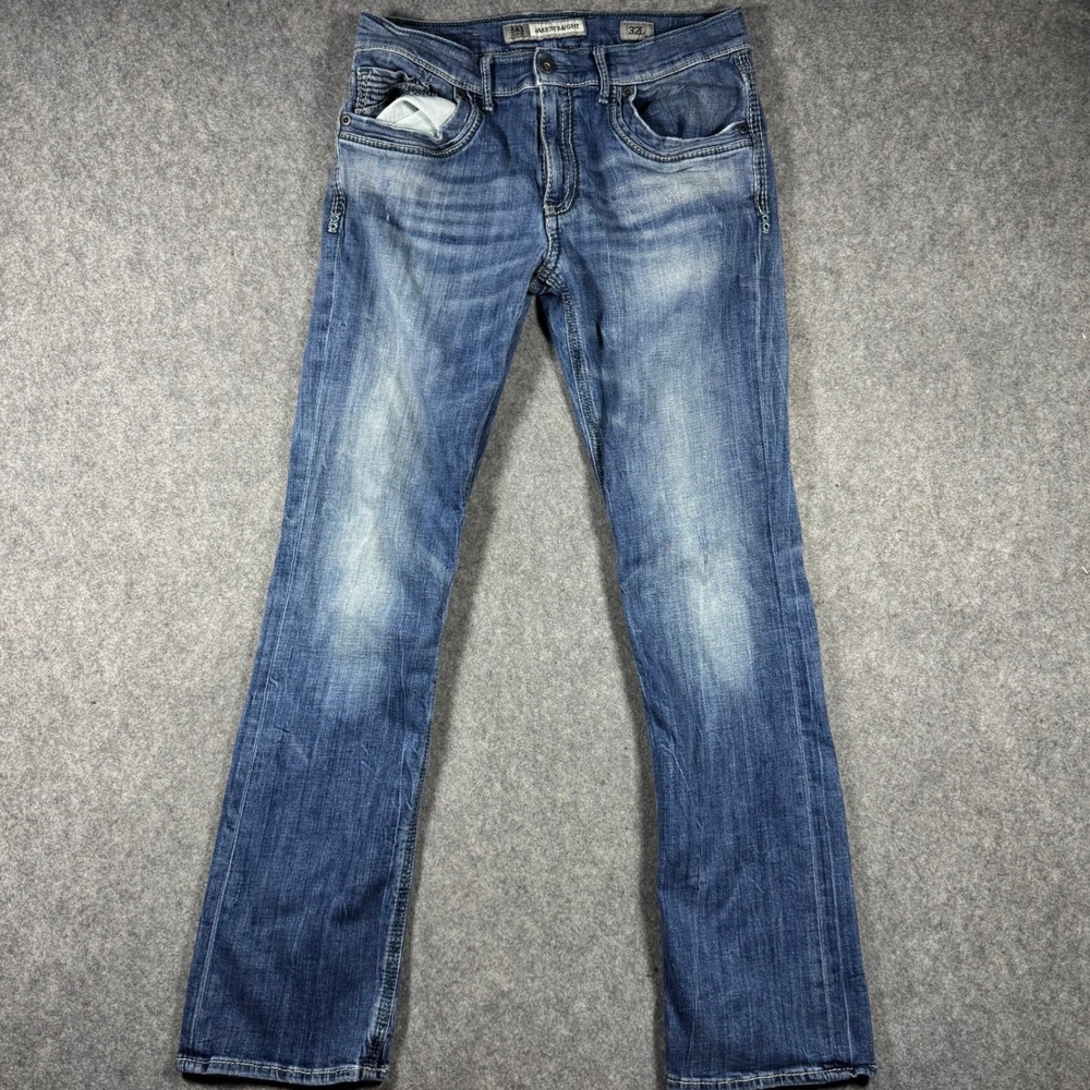 BKE Jake Straight Mens Medium Wash Blue‎ Denim Jeans Size 29x30 Straight Leg